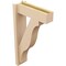 Ekena Millwork 5 1/2-in W x 16-in D x 28-in H Funston Block Rough Cedar Woodgrain TimberThane Outlooker, Primed Tan OUTUR055X16X28FST44RCPR - alternate 4